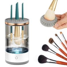 Netscroll Pomocník na čistenie a skladovanie štetcov na líčenie, zariadenie na čistenie make-up štetcov ľahko odstraňuje nečistoty a baktérie, ideálny spôsob údržby kozmetických štetcov, CleanMakeup