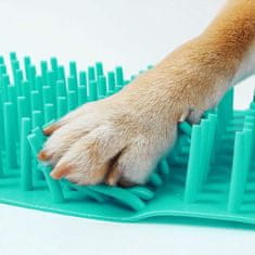 HARLEY® Prenosný silikónový čistič psích labiek (zelená farba, 9,2 x 7,3 x 15,2 cm) | PAWSANI