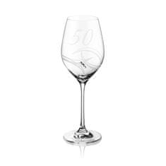 Diamante Výročný pohár na víno k 50. výročiu v darčekovom balení