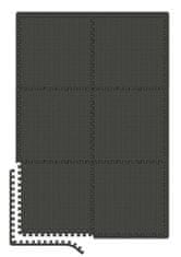 DrillSport  Puzzle fitness podložka čierna farba, 6 ks 2,16m²