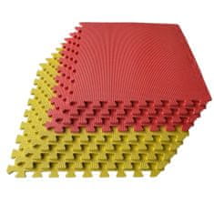 DrillKids Puzzle podložka žlto-červená , 12 ks 4,32m²