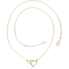 MINET Zlatý náhrdelník so srdiečkami Au 585/1000 1,75g