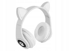 Verk  04116 Bezdrôtové slúchadlá Cat s labkou Bluetooth 5.0 biele