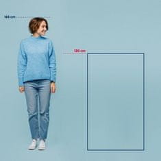 Kela Koupelnová předložka KL-24703 Megan 100% bavlna kouřově modrá 120,0x70,0x1,6cm