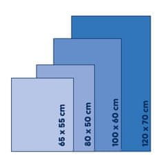 Kela Koupelnová předložka KL-23556 Maja 100% polyester mrazově modrá 100,0x60,0x1,5cm