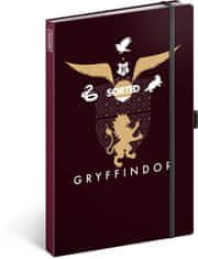 Presco Group NOTIQUE Notes Harry Potter – Gryffindor, linajkový, 13 x 21 cm