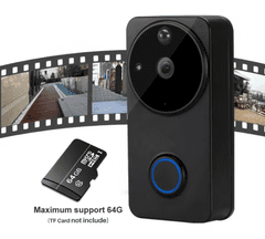 SOLO Inteligentný zvonček A3 WiFi s Full HD 1080 kamerou Tuya Smart/Smart life čierny