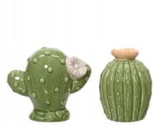 Kaemingk Porcelánová dekoratívna figúrka kaktusu 7,5 cm 1 kus