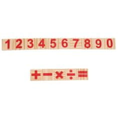 Kruzzel 22447 Drevené paličky na učenie počítanie