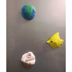 Kruzzel 22431 Magnety, vymaľuj si cupcakes DIY
