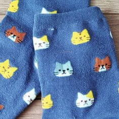 GFT Ponožky s mačičkami - šedé
