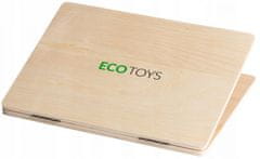 EcoToys Drevený notebook s magnetickým monitorom, 30 x 22 x 22 cm, G068