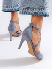 Amiatex Dámske sandále 108422 + Nadkolienky Gatta Calzino Strech, odtiene modrej, 40
