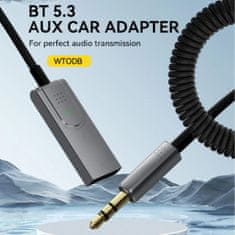 MG WTODB Bluetooth audio adaptér 3.5mm jack, šedý