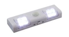 APT Osvetlenie s pohybovým senzorom 8 LED, 3x AA - biele, ZD26A