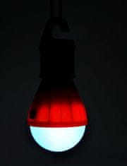 ISO Outdoorová LED žiarovka na kempovanie, červená, 4072