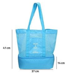 Verk Plážová taška s termo priehradkou - modrá