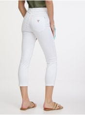 Guess Biele dámske skinny fit džínsy so šatkou Guess 1981 Capri 25