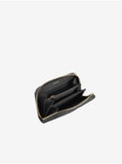 Geox Čierna dámska kožená peňaženka Geox UNI