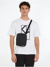 Calvin Klein Čierna pánska taška cez rameno Calvin Klein Rubberized Conv Reporter S UNI