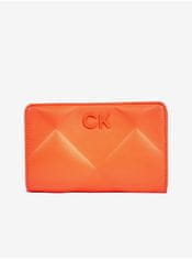 Calvin Klein Oranžová dámska peňaženka Calvin Klein Re-Lock Quilt Bifold Wallet UNI