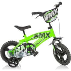 Dino bikes Detský bicykel BMX 125XL čierno-zelené 12