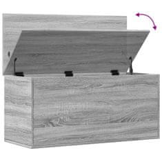 Vidaxl Úložný box sivý sonoma 100x42x46 cm kompozitné drevo