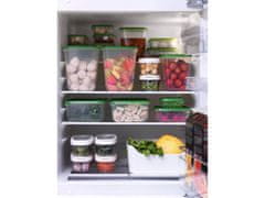 IKEA Dóza na potraviny, súprava 17 ks, transparentná, zelená
