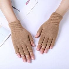 GFT Bezprsté rukavice - hnedé