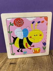 GFT Drevené puzzle pre deti - včielka