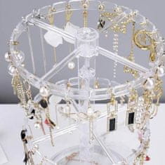 GFT Otočný stojan na šperky - transparentný