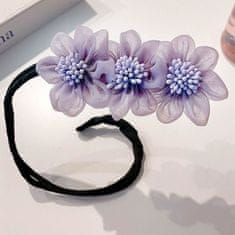 GFT Spona do vlasov kvety - fialová