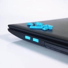 GFT Silikónové záslepky konektorov do notebooku - modré