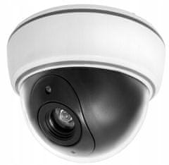 Pronett XJ3320 Atrapa bezpečnostnej kamery s LED IR diódou - biela