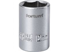 Fortum Hlavica nástrčná 1/4", 12mm, L 25mm