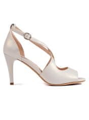 Amiatex Dámske sandále 108556 + Nadkolienky Gatta Calzino Strech, biele, 36
