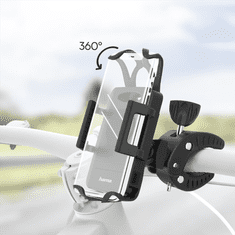 HAMA Strong, univerzálny držiak na mobil so šírkou 5-9 cm, na riadidlá bicykla, otočný o 360 °