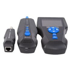 XtendLan Tester káblov s LCD, Cat5, Cat6, Cat7, UTP/STP, BNC test PoE, Ping, hľadačka/sonda