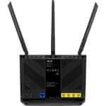 Modem Asus 4G-AX56 LTE s WiFi routerom, 3x GLAN, 1x GWAN, 1x slot SIM, 574/1201Mbps,