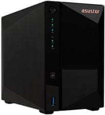 Asustor NAS AS3302T v2 2x 3,5" SATA, Realtek RTD1619B 1.7GHz, 2GB, 2.5GbE x1, USB3.2 Gen1 x3, WOW (Wake on WAN)