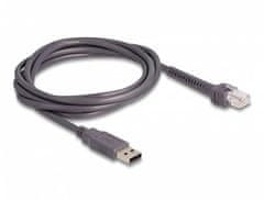 DELOCK Kábel z rozhrania RJ50 na USB 2.0 Typu-A k čítačke čiarových kódov, 2 m