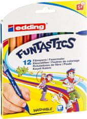Edding Detské fixy 15 - pre väčšie deti, súprava 12 farieb