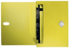 LEITZ Aktovka s priehradkami RECYCLE - A4, ekologická, 5 priehradok, žltá