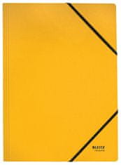 LEITZ Kartónové dosky s gumičkou RECYCLE - A4, ekologické, žlté, 1 ks