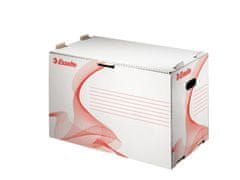 Esselte Archivačná krabica na zakladače - stohovateľná, 52,5 x 33,8 x 30,6 cm, biela