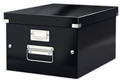 LEITZ Škatuľa Click-N-Store - A4, univerzálna, čierna