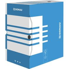 Donau Archivačný box - A4, kartónový, 20 cm, modrý
