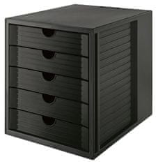 Han Zásuvkový box KARMA Systembox - ECO, 5 zásuviek, čierny