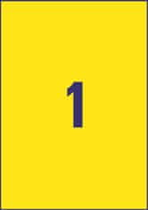 Avery Zweckform Žlté univerzálne etikety, 210 x 297 mm, 100 ks