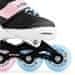 Spokey JOY Detské kolieskové korčule, čierno-ružové, veľ. 27-30